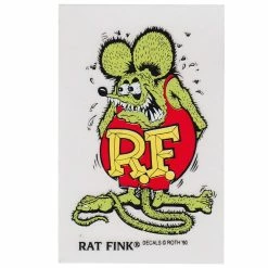Mooneyes Rat Fink Standing Sticker - Green
