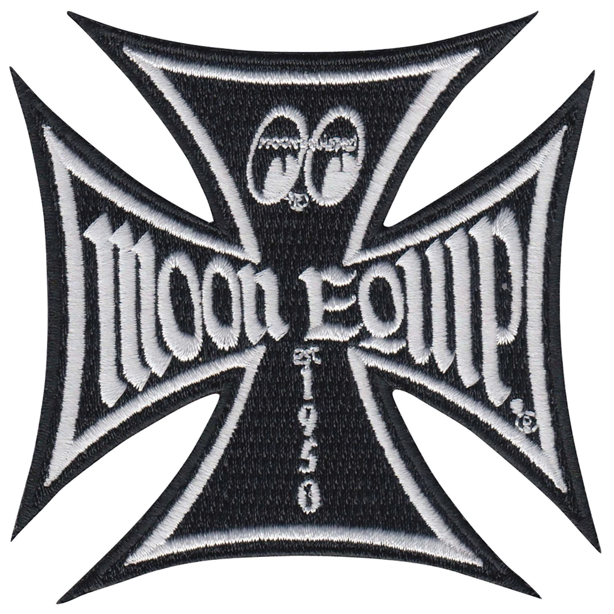 Mooneyes Maltese Iron Cross Patch - Black 1 Mooneyes Maltese Iron Cross Patch - Black