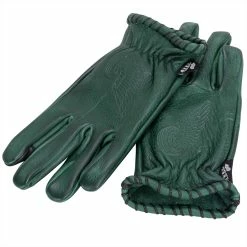 Axel Co. Green Waxed Cowhide Gloves