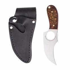 Whiteknuckler Brand Leatherwood Convertible III Knife - Right Hand - Black Sheath