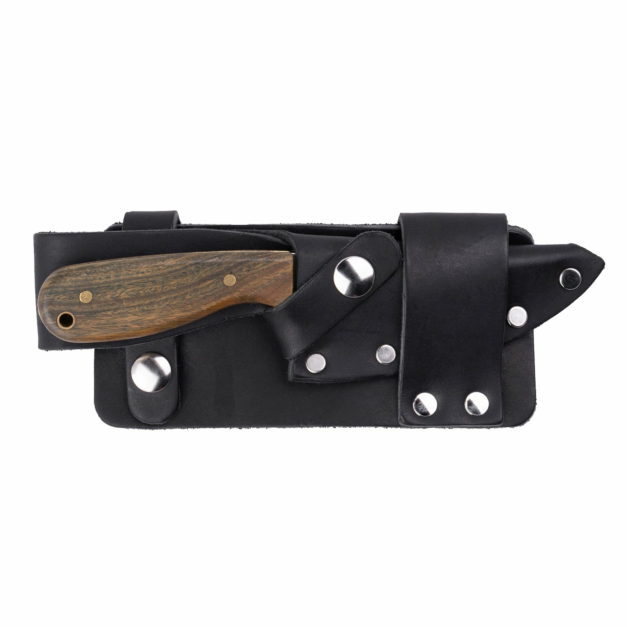 Whiteknuckler Brand Lignum Vitae - Model 3 Knife - Right Hand - Black Sheath 2 Whiteknuckler Brand Lignum Vitae - Model 3 Knife - Right Hand - Black Sheath - Image 2