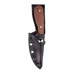 Whiteknuckler Brand Leopard Wood - Model 3 Knife - Right Hand - Black Sheath -Motorcycle Accessories Shop 012525 Whiteknuckler Brand Leopard Wood Model 3 Knife Right Hand Black Sheath 4