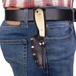 Whiteknuckler Brand 10 Oz Checkered Doubloon - Model 3 Knife - Right Hand - Black Sheath -Motorcycle Accessories Shop 012527 Whiteknuckler Brand 10 oz Checkered Doubloon Model 3 Knife Right Hand Black Sheath 3