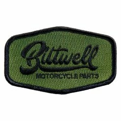 Biltwell Cursive Patch - Black/Green