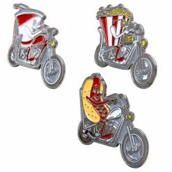Lowbrow Customs Ride-In Movie Lapel Pin Set -Motorcycle Accessories Shop 012810 Lowbrow Customs Ride InMovieLapelPinSet 2420