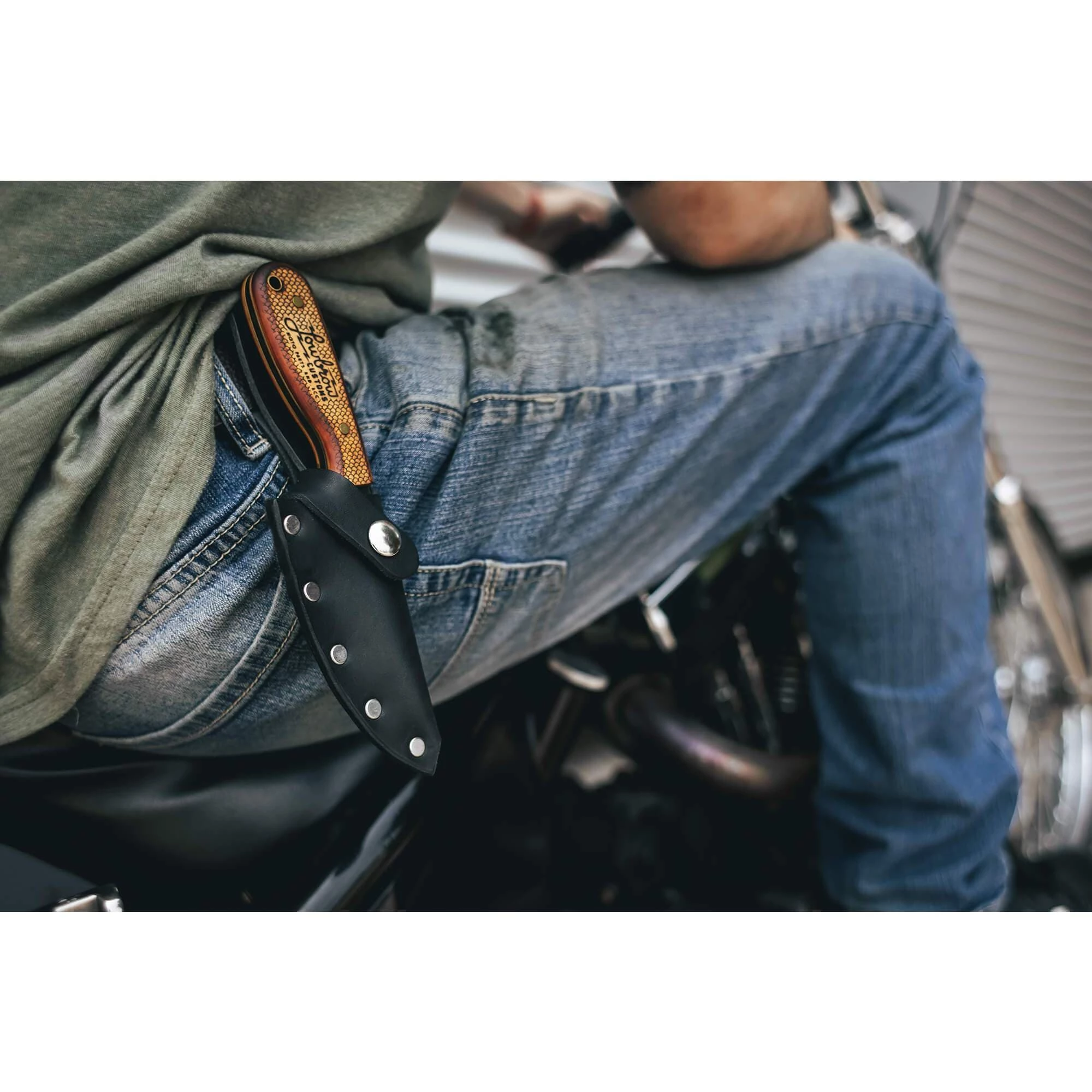 Whiteknuckler Brand Model 3 Lowbrow Customs Limited Edition Knife - With Free Slim Wallet & Key Hanger!! 9 Whiteknuckler Brand Model 3 Lowbrow Customs Limited Edition Knife - With Free Slim Wallet & Key Hanger!! - Image 9