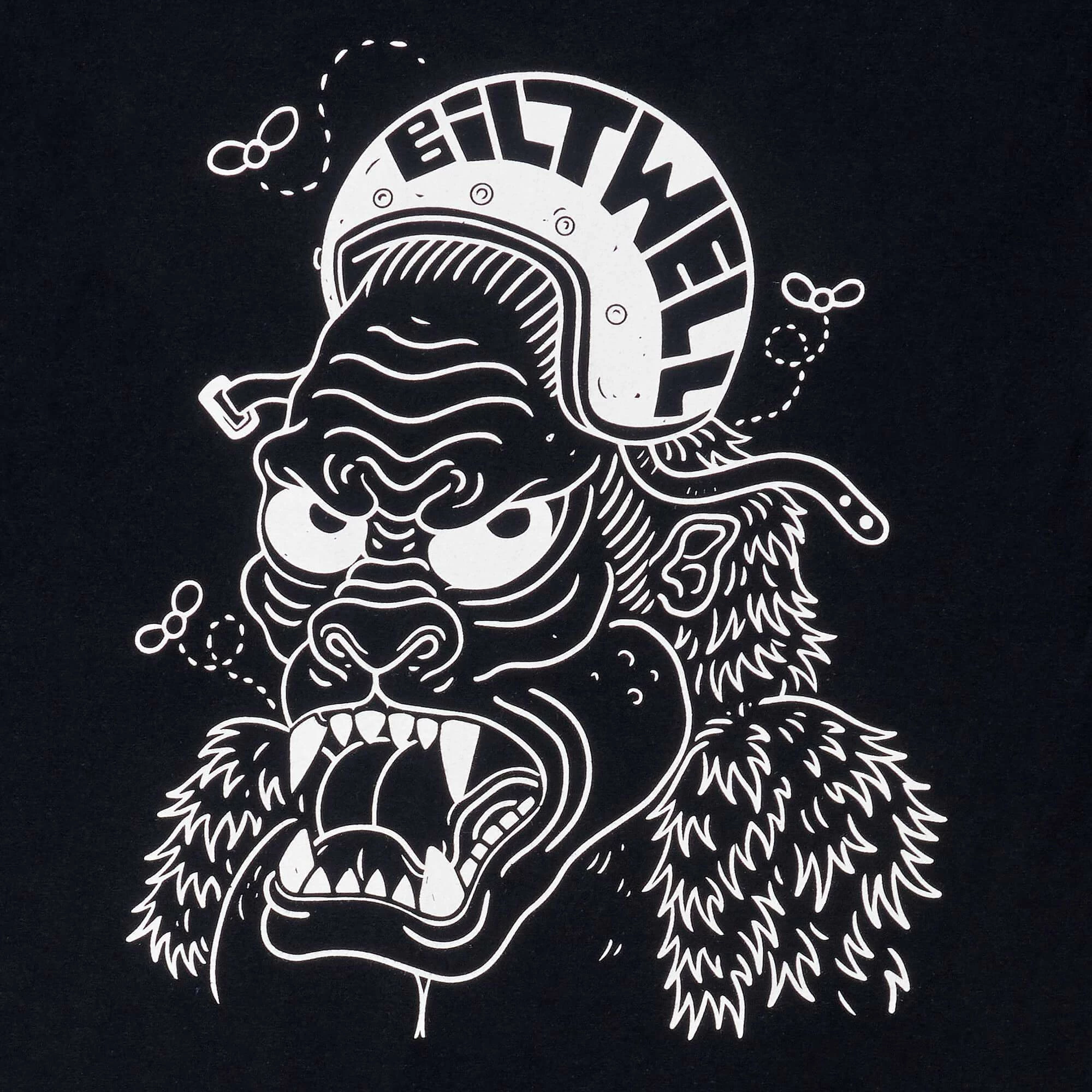 Biltwell Go Ape T-Shirt - Black 2 Biltwell Go Ape T-Shirt - Black - Image 2
