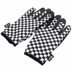 Axel Co. Black & White Checkers Mesh Top Gloves 11 Axel Co. Black & White Checkers Mesh Top Gloves -Motorcycle Accessories Shop 012947 Axel Co Black WhiteCheckersMeshTopGloves 3