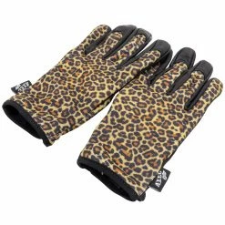 Axel Co. Leopard Print Mesh Top Gloves -Motorcycle Accessories Shop 012948 Axel Co LeopardPrintMeshTopGloves 3