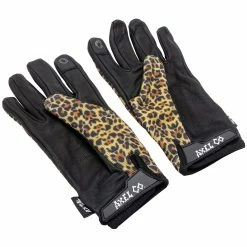 Axel Co. Leopard Print Mesh Top Gloves -Motorcycle Accessories Shop 012948 Axel Co LeopardPrintMeshTopGloves 4