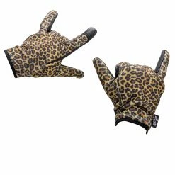 Axel Co. Leopard Print Mesh Top Gloves -Motorcycle Accessories Shop 012948 Axel Co LeopardPrintMeshTopGloves 5