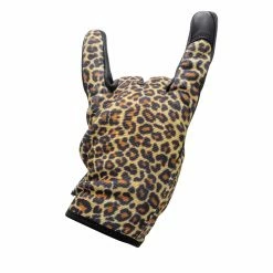 Axel Co. Leopard Print Mesh Top Gloves -Motorcycle Accessories Shop 012948 Axel Co LeopardPrintMeshTopGloves 7
