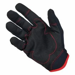 Biltwell Moto Gloves - Black/Red -Motorcycle Accessories Shop 012955 Biltwell Moto Gloves Black Red 5