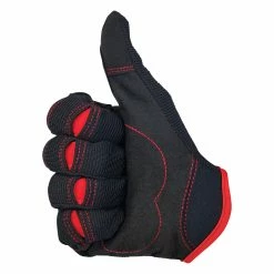 Biltwell Moto Gloves - Black/Red -Motorcycle Accessories Shop 012955 Biltwell Moto Gloves Black Red 8