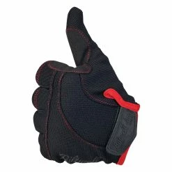 Biltwell Moto Gloves - Black/Red -Motorcycle Accessories Shop 012955 Biltwell Moto Gloves Black Red 9