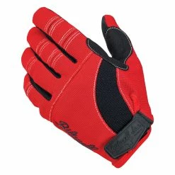 Biltwell Moto Gloves - Red/Black/White