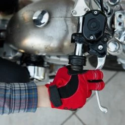 Biltwell Moto Gloves - Red/Black/White -Motorcycle Accessories Shop 012956 Biltwell Moto Gloves Red Black White 11