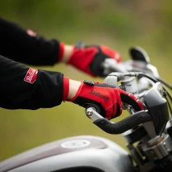 Biltwell Moto Gloves - Red/Black/White -Motorcycle Accessories Shop 012956 Biltwell Moto Gloves Red Black White 14