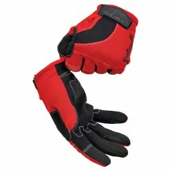 Biltwell Moto Gloves - Red/Black/White -Motorcycle Accessories Shop 012956 Biltwell Moto Gloves Red Black White 2