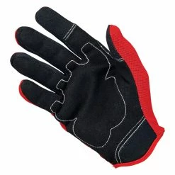 Biltwell Moto Gloves - Red/Black/White -Motorcycle Accessories Shop 012956 Biltwell Moto Gloves Red Black White 5
