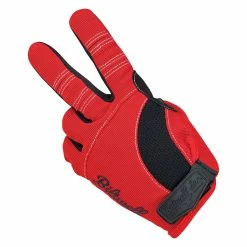 Biltwell Moto Gloves - Red/Black/White -Motorcycle Accessories Shop 012956 Biltwell Moto Gloves Red Black White 7