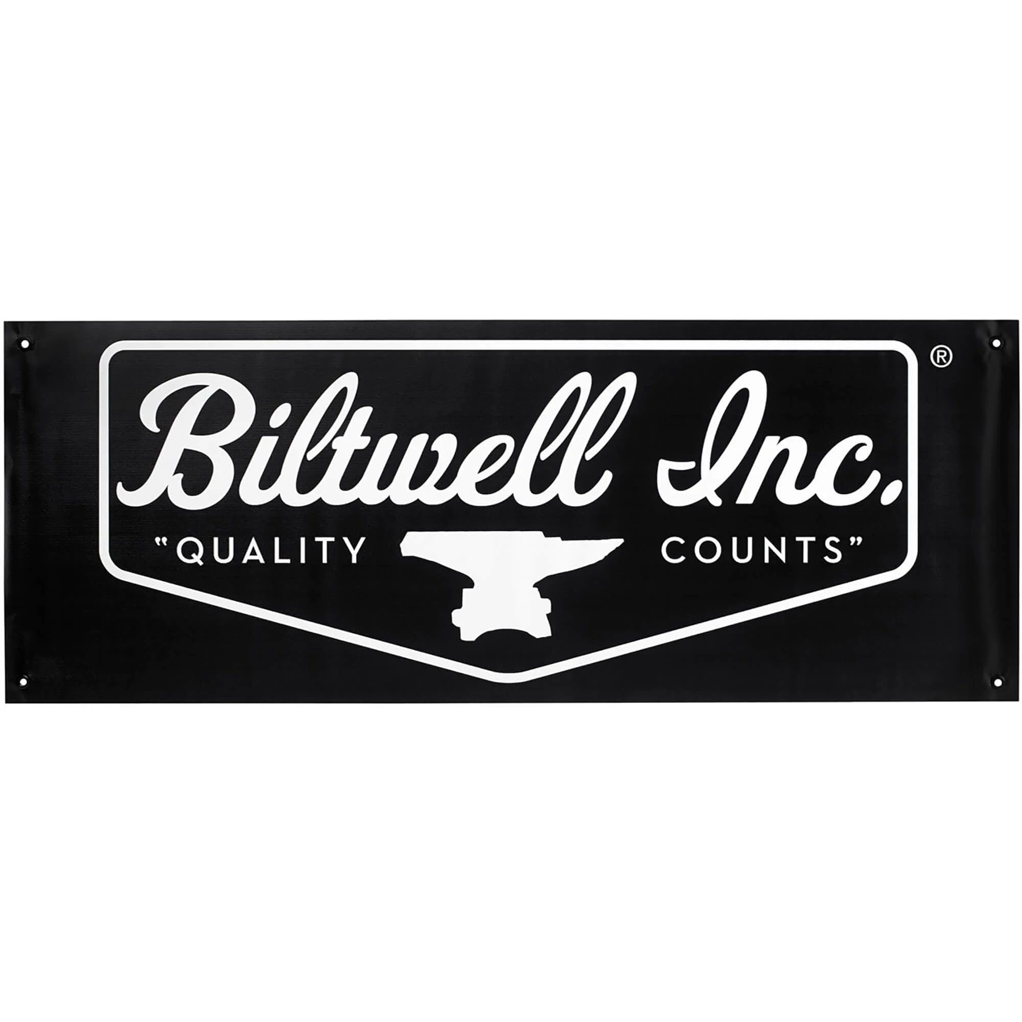 Biltwell Logo Shop Banner - Black/White 1 Biltwell Logo Shop Banner - Black/White
