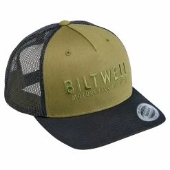 Biltwell Woodsy Snap Back Hat - Olive/Black -Motorcycle Accessories Shop 013148 Biltwell Snapback Hat Woodsy Olive Black 2