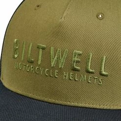 Biltwell Woodsy Snap Back Hat - Olive/Black -Motorcycle Accessories Shop 013148 Biltwell Snapback Hat Woodsy Olive Black 4