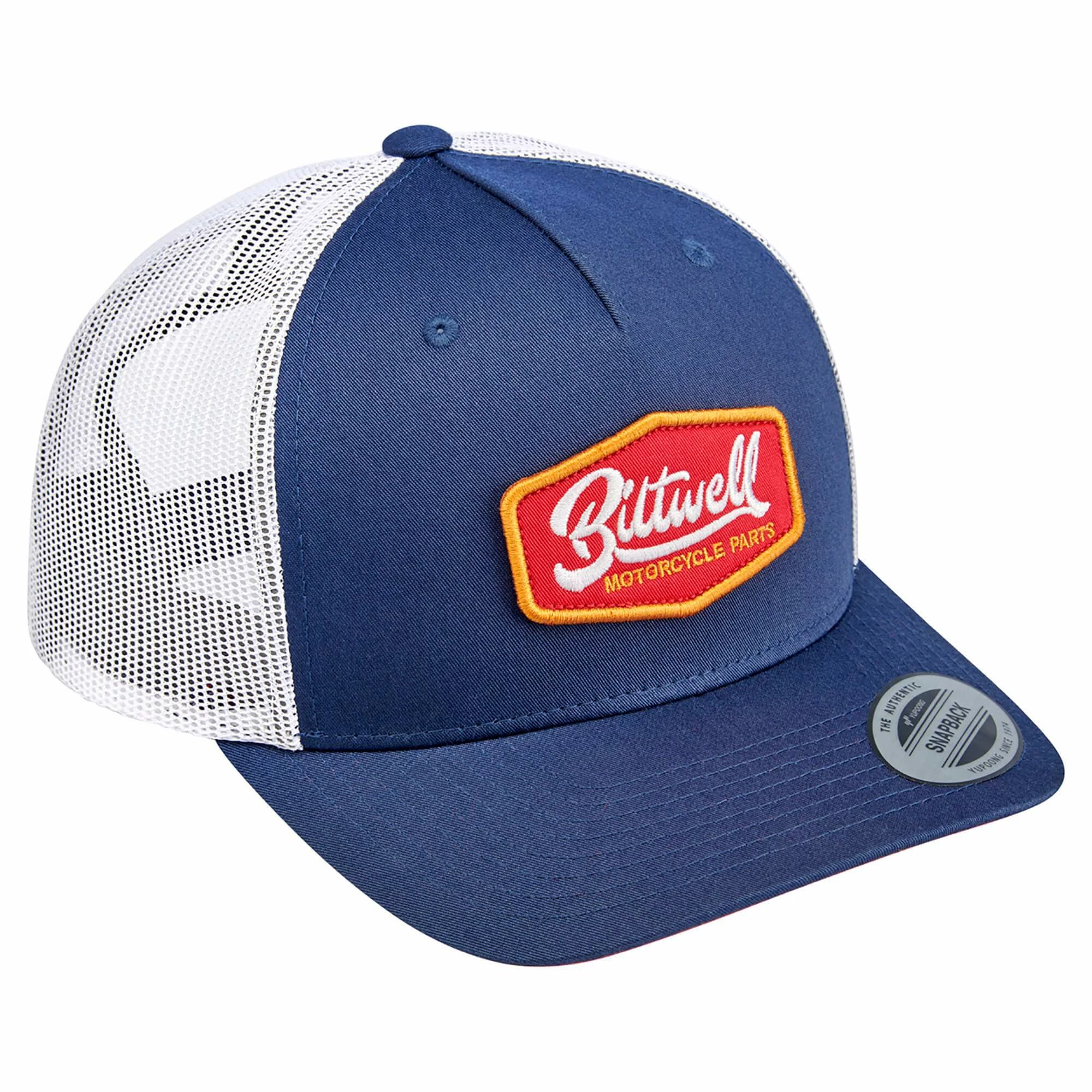 Biltwell Standard Snap Back Hat - Red/White/Blue 6 Biltwell Standard Snap Back Hat - Red/White/Blue - Image 6