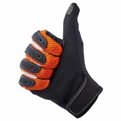 Biltwell Anza Gloves - Orange -Motorcycle Accessories Shop 013219 Biltwell Anza Gloves Orange 5