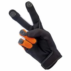 Biltwell Anza Gloves - Orange -Motorcycle Accessories Shop 013219 Biltwell Anza Gloves Orange 6