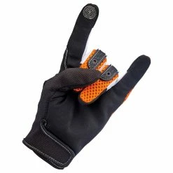 Biltwell Anza Gloves - Orange -Motorcycle Accessories Shop 013219 Biltwell Anza Gloves Orange 7