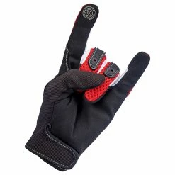 Biltwell Anza Gloves - Red -Motorcycle Accessories Shop 013220 Biltwell Anza Gloves Red 7