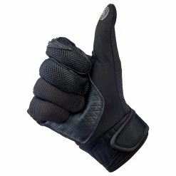 Biltwell Baja Gloves - Black Out -Motorcycle Accessories Shop 013221 Biltwell Baja Gloves Blackout 5