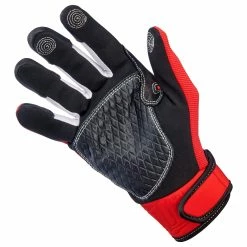 Biltwell Baja Gloves - Red -Motorcycle Accessories Shop 013223 Biltwell Baja Gloves Red 3