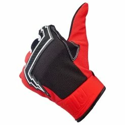 Biltwell Baja Gloves - Red -Motorcycle Accessories Shop 013223 Biltwell Baja Gloves Red 4