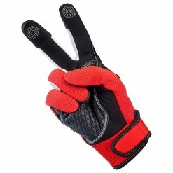 Biltwell Baja Gloves - Red -Motorcycle Accessories Shop 013223 Biltwell Baja Gloves Red 6