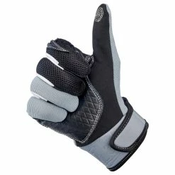 Biltwell Baja Gloves - Grey -Motorcycle Accessories Shop 013224 Biltwell Baja Gloves Grey 5