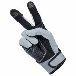 Biltwell Baja Gloves - Grey -Motorcycle Accessories Shop 013224 Biltwell Baja Gloves Grey 6