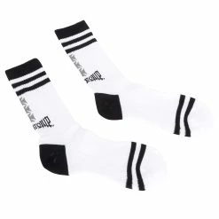 Mooneyes MOON Equipped 6 Iron Cross Socks - White -Motorcycle Accessories Shop 013531 Mooneyes MOONEquipped6IronCrossSocks White 3