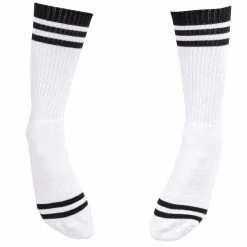 Mooneyes MOON Equipped 6 Iron Cross Socks - White -Motorcycle Accessories Shop 013531 Mooneyes MOONEquipped6IronCrossSocks White 6