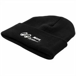 Mooneyes MOON Equipped Embroidered Knit Hat - Black -Motorcycle Accessories Shop 013535 Mooneyes MOONEquippedEmbroideredKnitHat Black 4