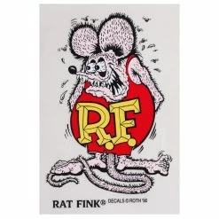 Mooneyes Rat Fink Standing Sticker - Large - Purple