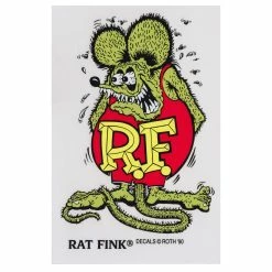 Mooneyes Rat Fink Standing Sticker - Large - Green