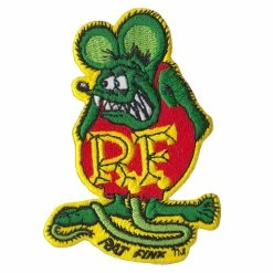 Mooneyes Rat Fink Patch - Green