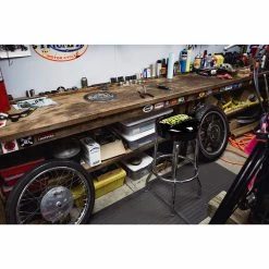 Lowbrow Customs Logo Shop Stool -Motorcycle Accessories Shop 013595 LowbrowCustoms LogoShopStool 1234