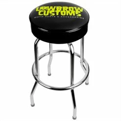 Lowbrow Customs Logo Shop Stool