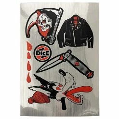 DiCE Magazine Silver Foil DicE Sticker Sheet