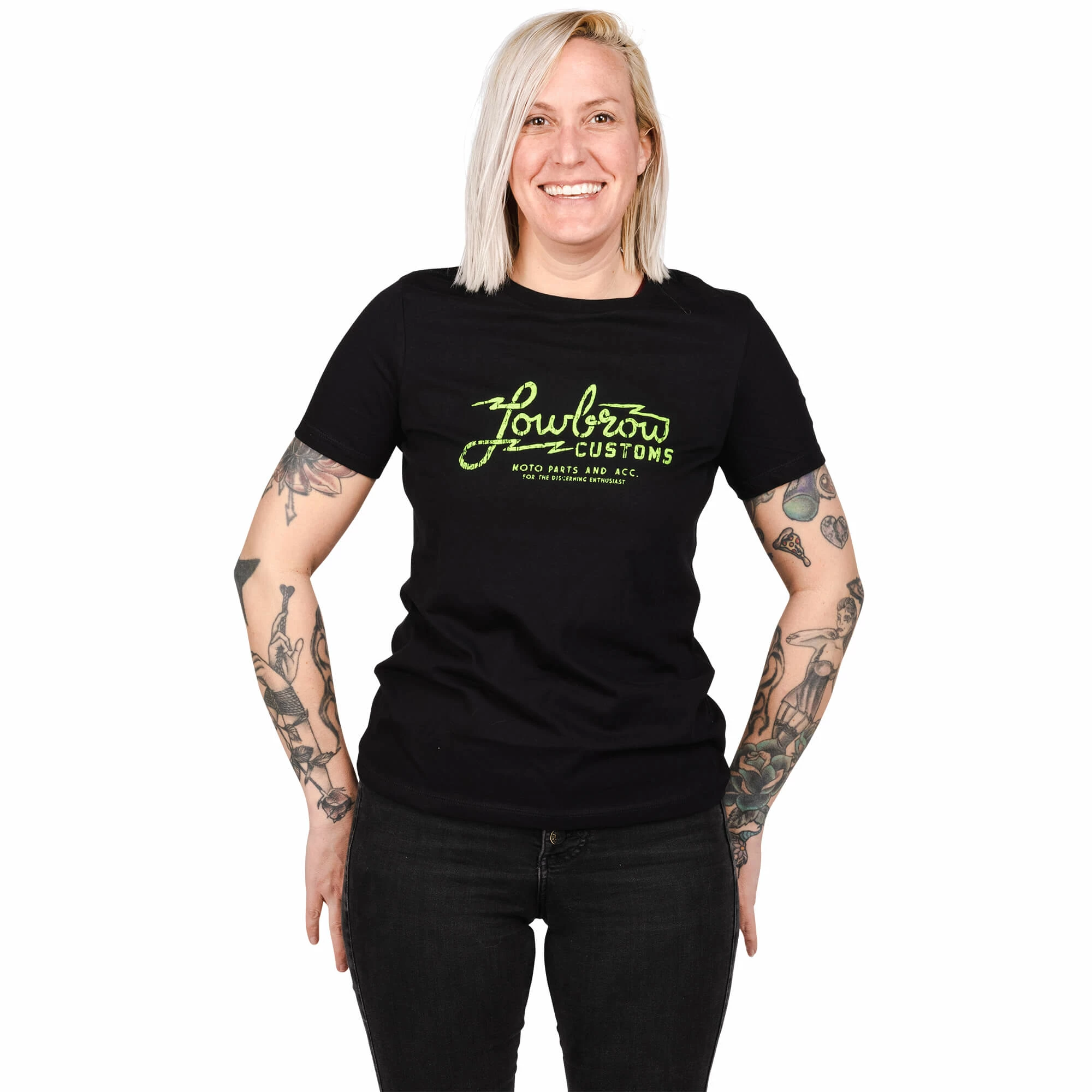 Lowbrow Customs Women's Lightning Logo T-Shirt 4 Lowbrow Customs Women's Lightning Logo T-Shirt - Image 4