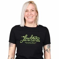 Lowbrow Customs Women's Lightning Logo T-Shirt 9 Lowbrow Customs Women's Lightning Logo T-Shirt -Motorcycle Accessories Shop 014101 Lowbrow Customs Womens lightning Logo T shirt 3